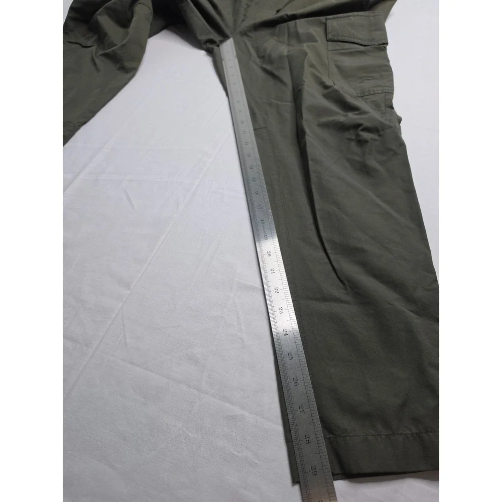 Nike Utility Cargo Pants Men's Large Olive Green Cotton Tapered Leg Athletic
